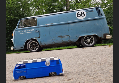 Réalisation d’un van miniature en 3D sur mesure dans la région de Liège par O&D 3D