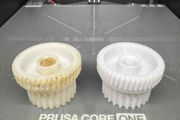 Reproduction d’une pièce cassée pour un hachoir.