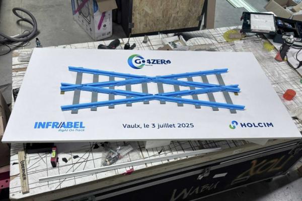 Réalisation de rails de chemin de fer pour une maquette Infrabel.