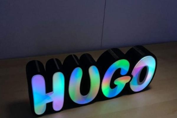 Réalisation de prénom led sur mesures en 3d en région Liégeoise !