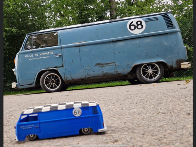 Réalisation d’un van miniature en 3D sur mesure dans la région de Liège par O&D 3D