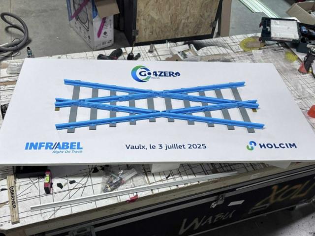 Réalisation de rails de chemin de fer pour une maquette Infrabel.