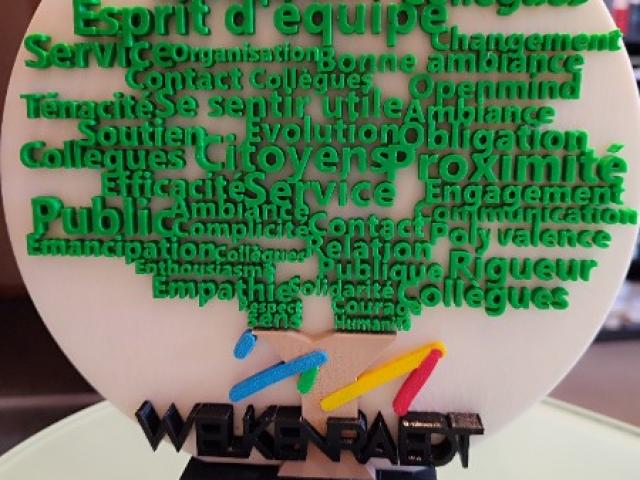 Un arbre de vie pour Welkenraedt : une œuvre de l'équipe O&D Impression 3D.